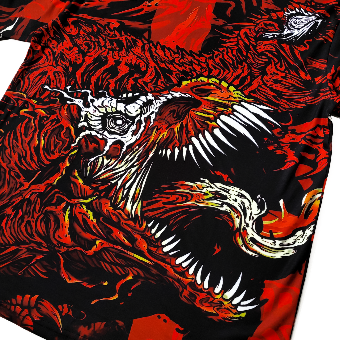 Midnight Tyrannosaurus - Metamorphosis All Over Tee (Red)