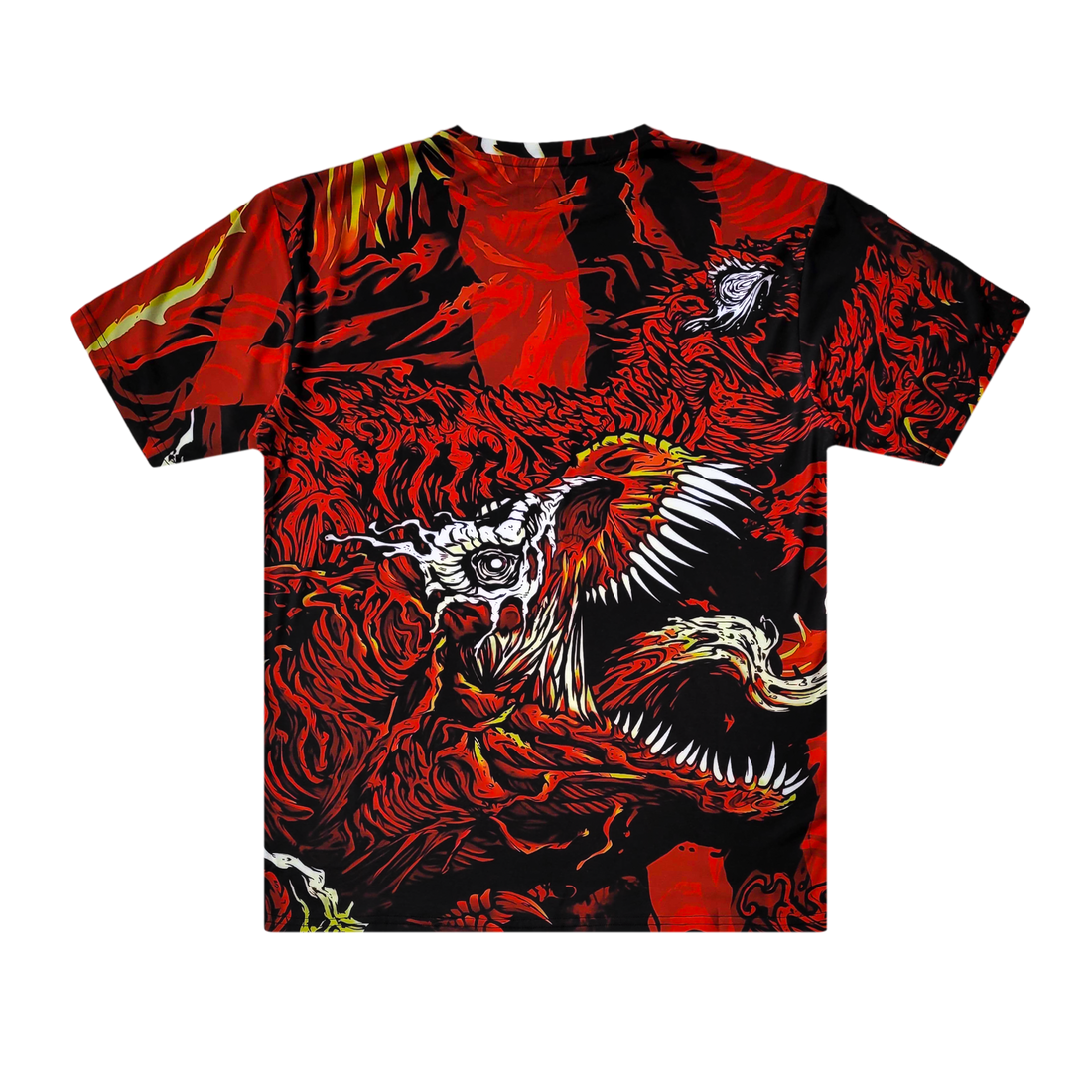 Midnight Tyrannosaurus - Metamorphosis All Over Tee (Red)