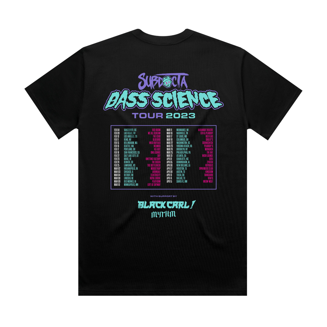 SubDocta - Bass Science - Tour Tee