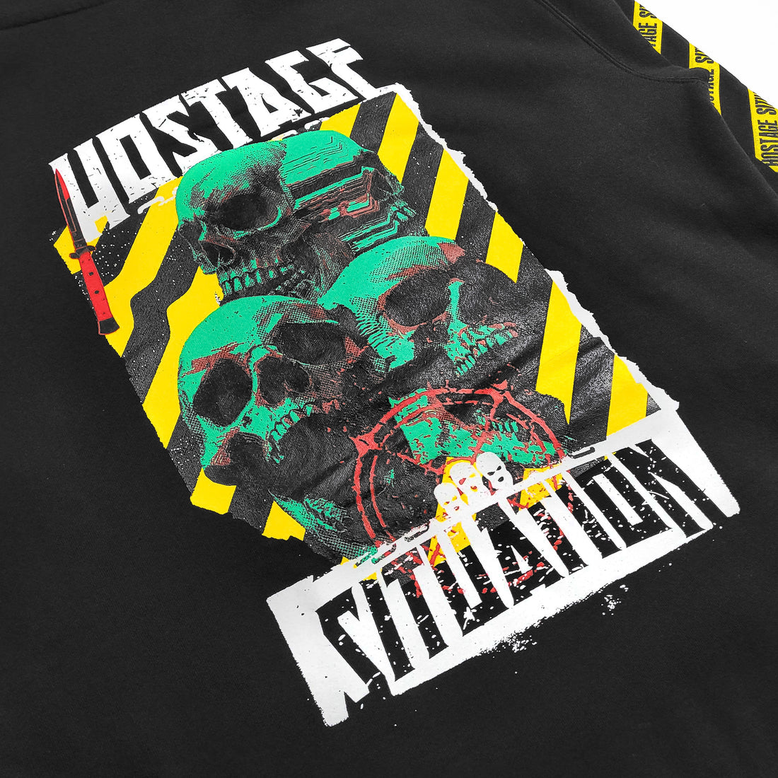 HOSTAGE SITUATION - CAUTION TAPE HOODIE