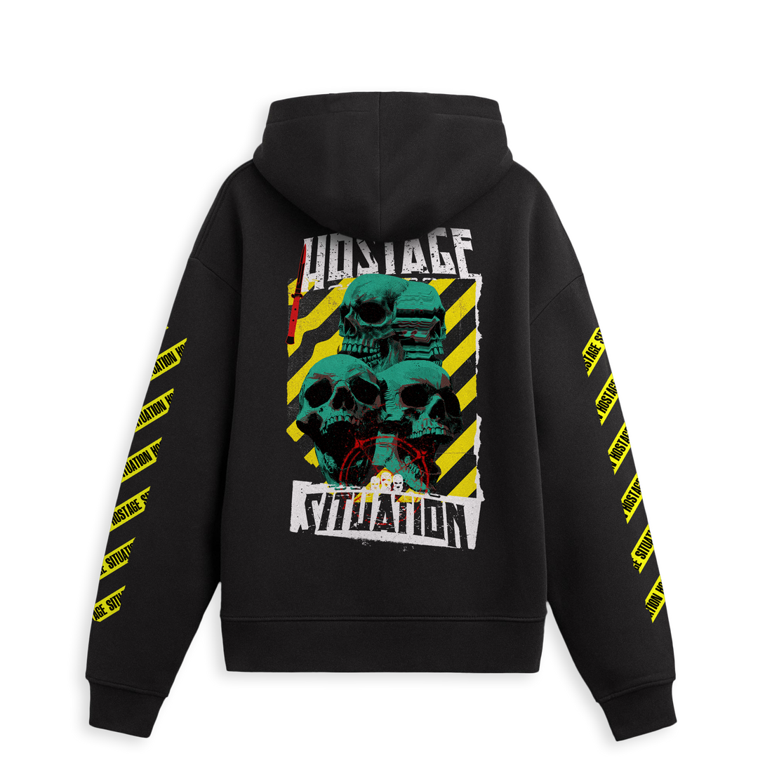 HOSTAGE SITUATION - CAUTION TAPE HOODIE