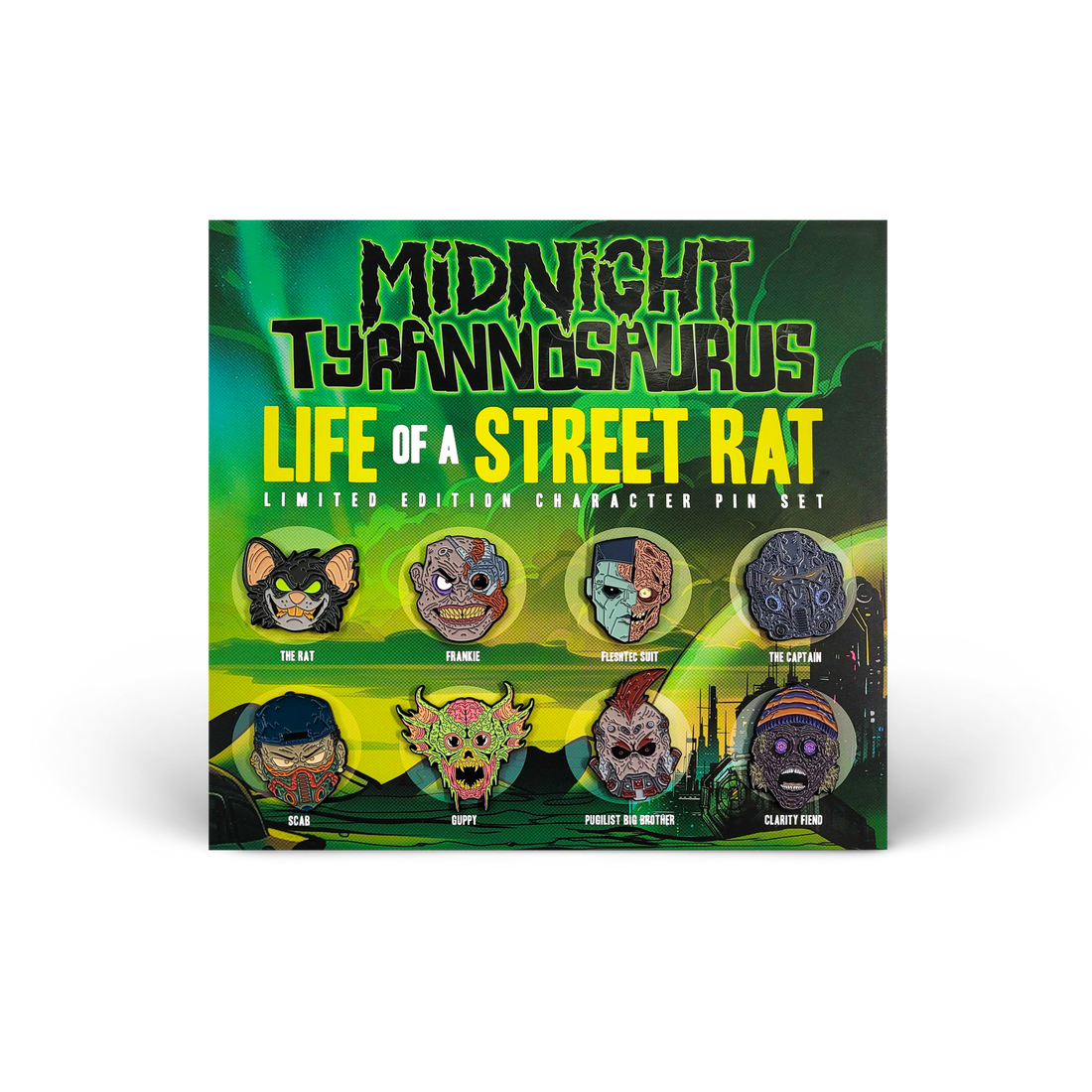 Midnight Tyrannosaurus - Life of a Street Rat Pin Set