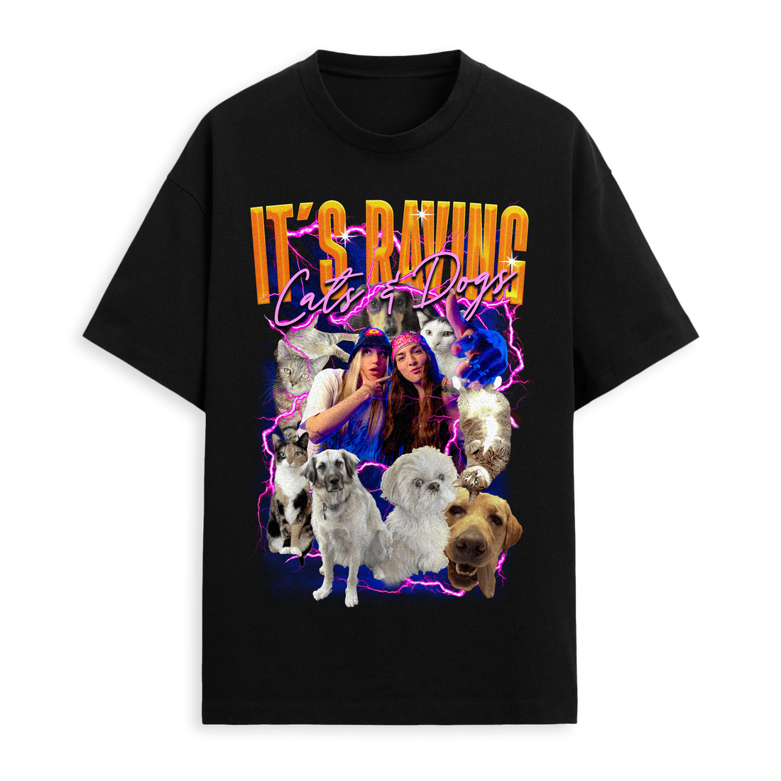 ZINGARA - It's Raving Cats And Dogs - Tee