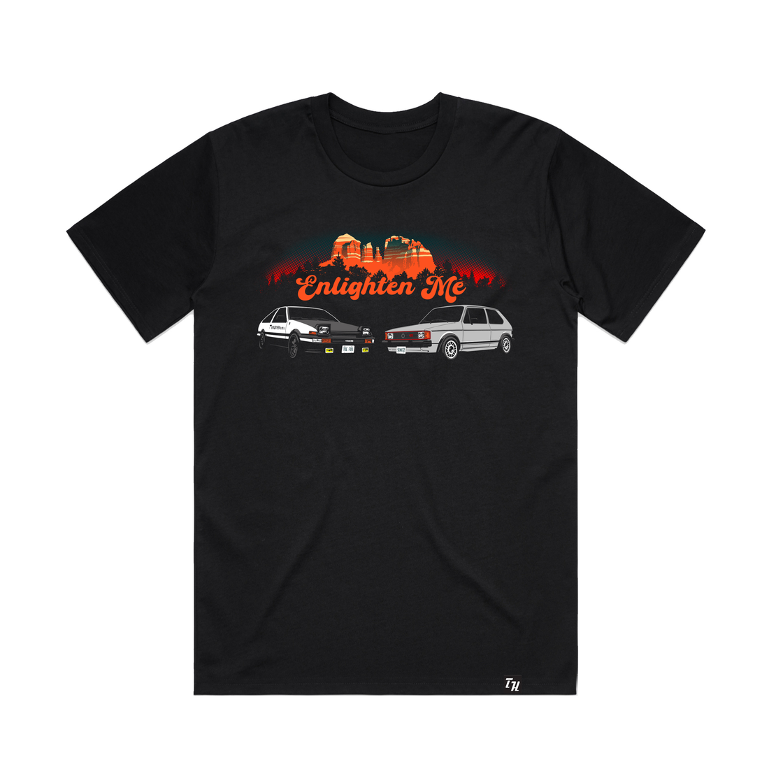 Throttle House - Enlighten Me - Black Unisex Tee