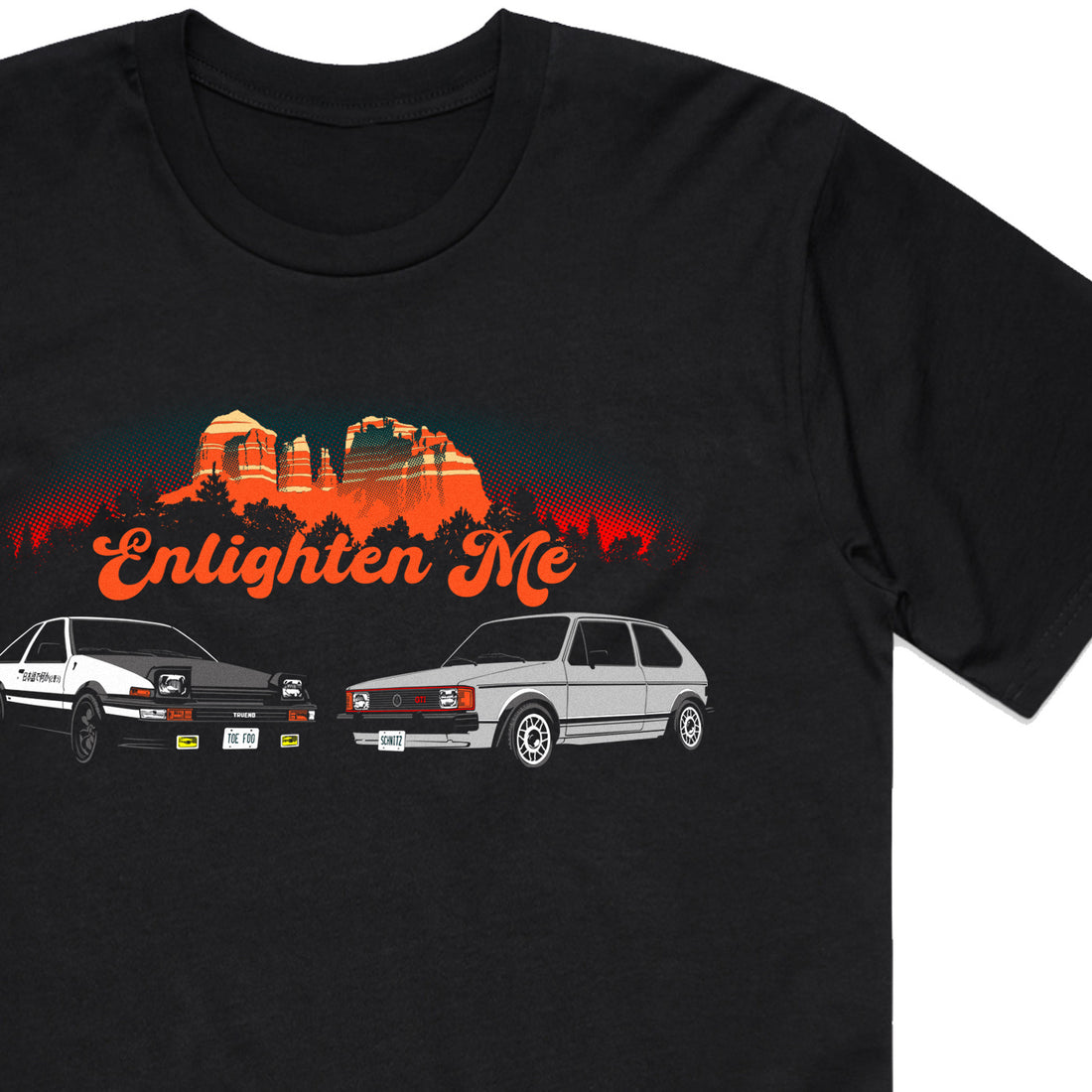 Throttle House - Enlighten Me - Black Unisex Tee