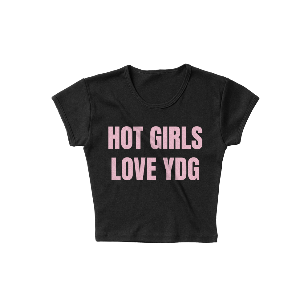 YDG - Hot Girls Cap Sleeve Crop Top