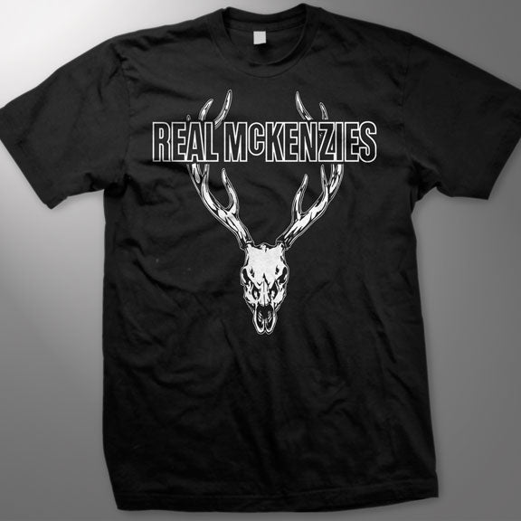 THE REAL MCKENZIES -Stag- Guys T-Shirt - Black