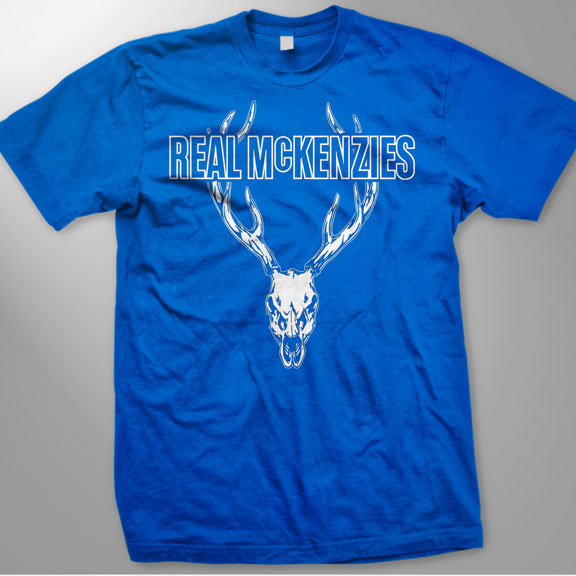 THE REAL MCKENZIES -Stag- Guys T-Shirt - Royal Blue