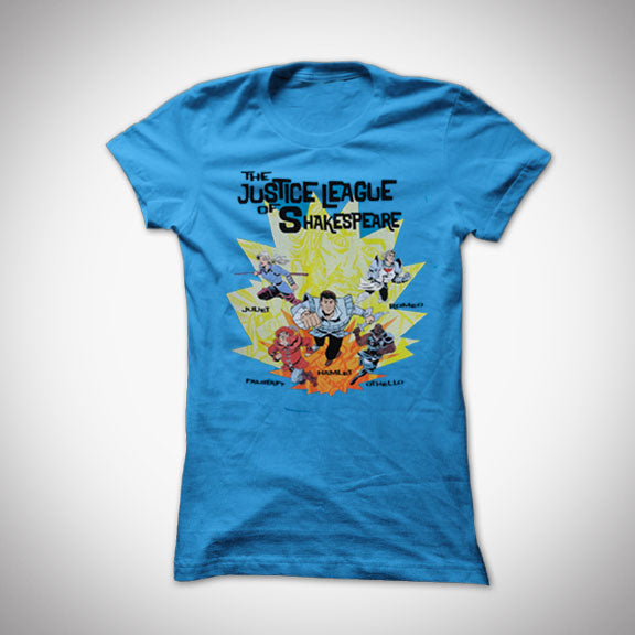 KILL SHAKESPEARE Justice League of Shakespeare GIRLS T-Shirt - Turquoise