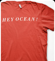 HEY OCEAN -Logo- T-Shirt - Red