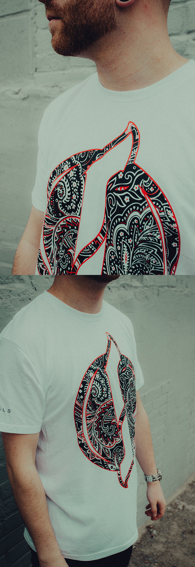 Intervals - Paisley Tee - White