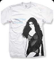 KRISTINA MARIA -Tell The World- Guys T-Shirt - White