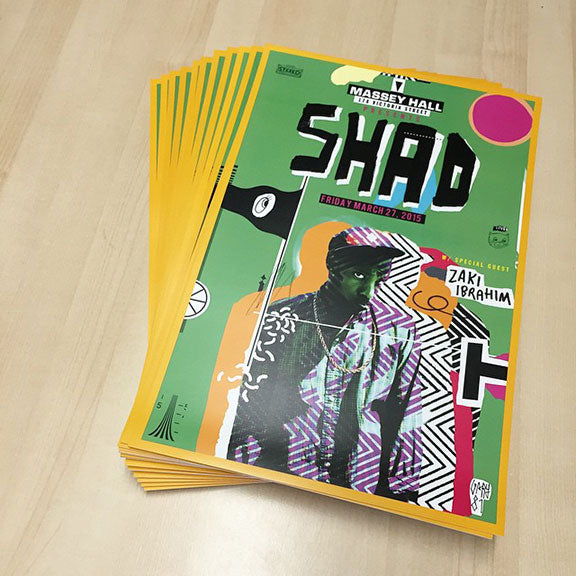 LTD. ED. SHAD Massey Hall Poster