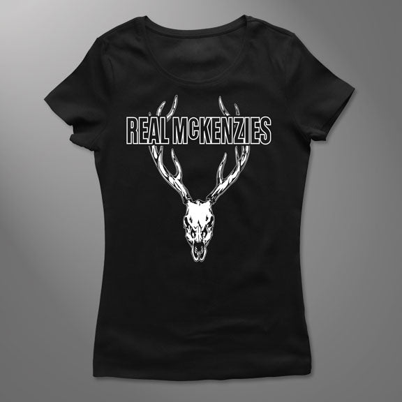 THE REAL MCKENZIES -Stag- GIRLS T-Shirt - Black