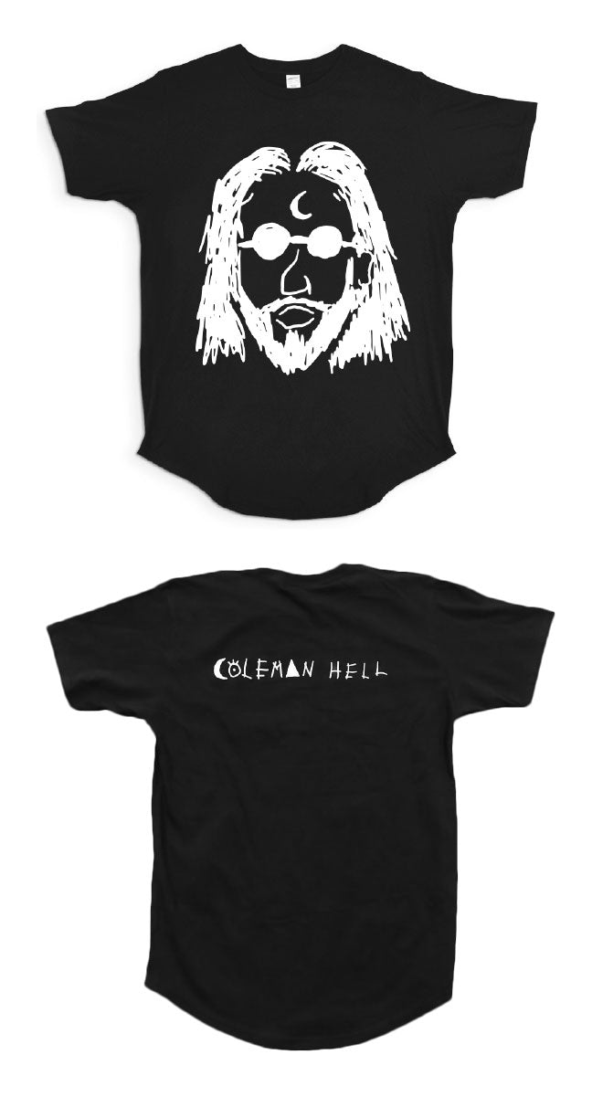 Coleman Hell - Long Face - Long Tee - Black