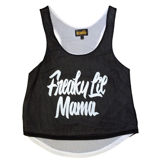 HOUSEWIFE Freaky Lil Mesh Tank Top - Black