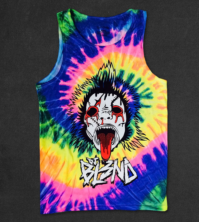DJ BL3ND -Mask- Tie Dye Tank Top
