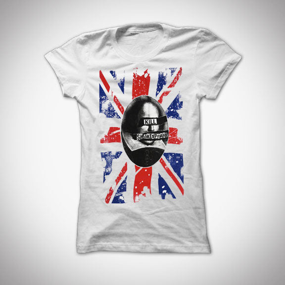 KILL SHAKESPEARE God Save the Bard GIRLS T-Shirt - White