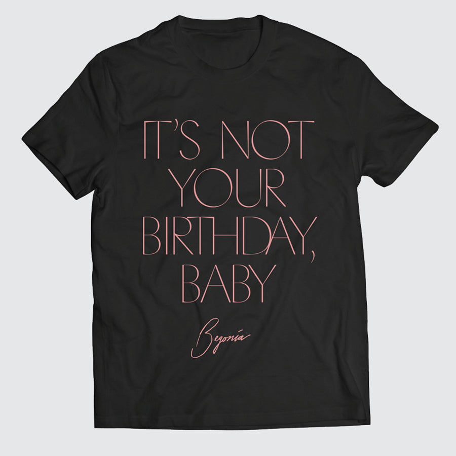 Begonia - Lyric - Unisex Black Tee