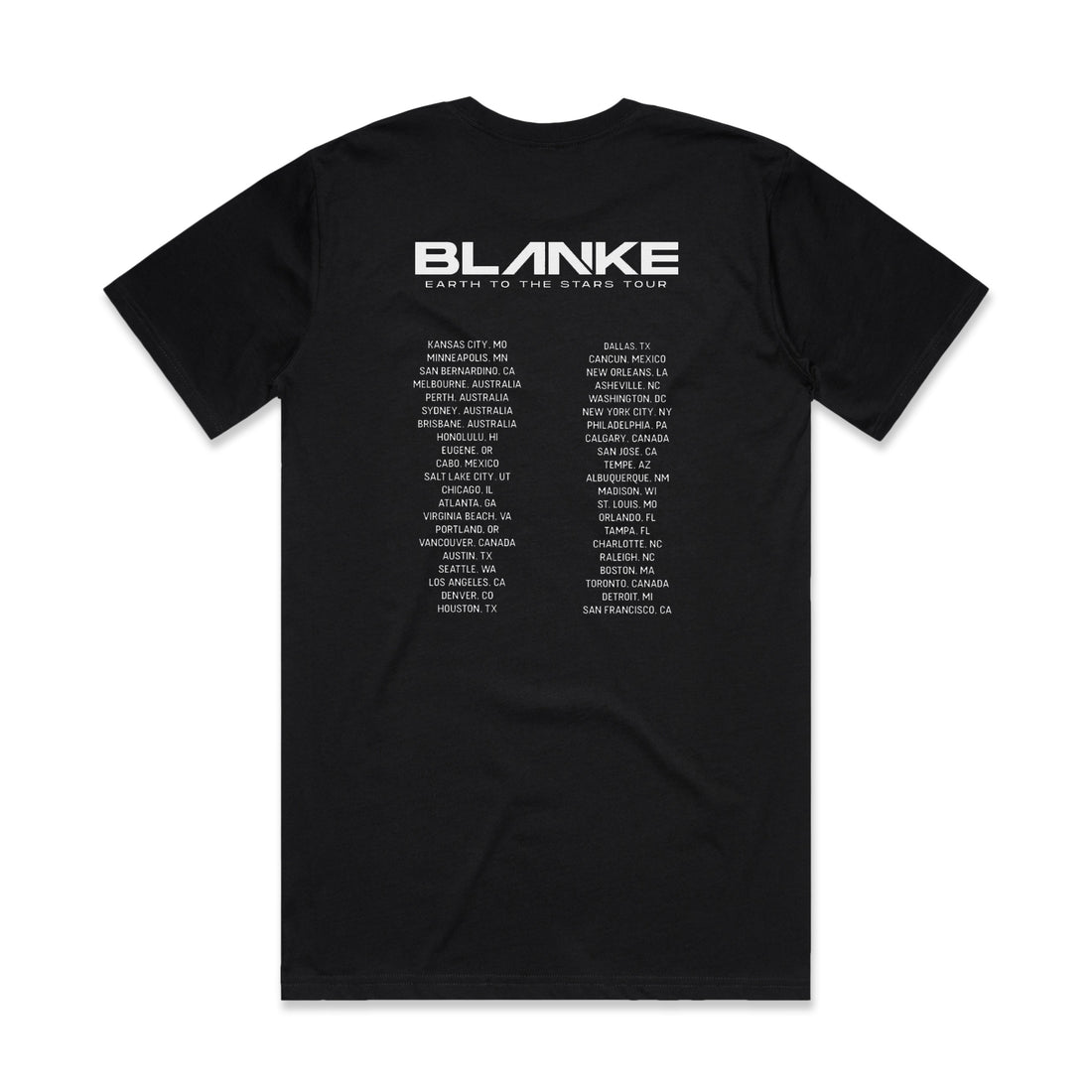 Blanke - Earth To The Stars - Tour Tee