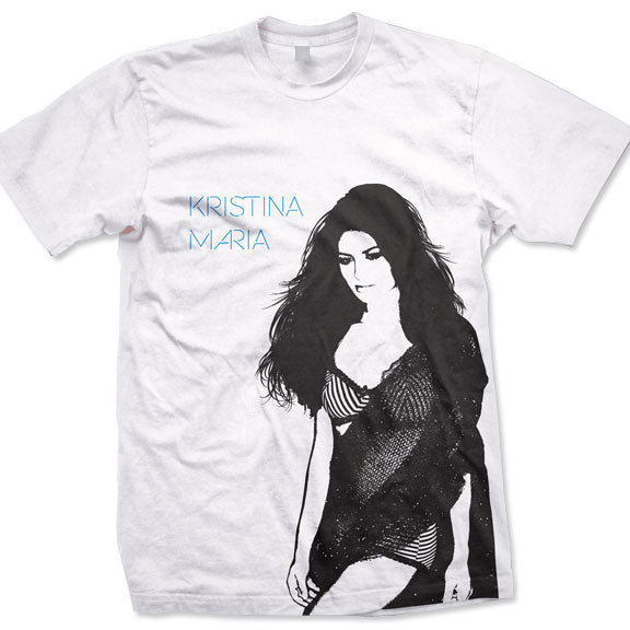 KRISTINA MARIA -Tell The World- Guys T-Shirt - White