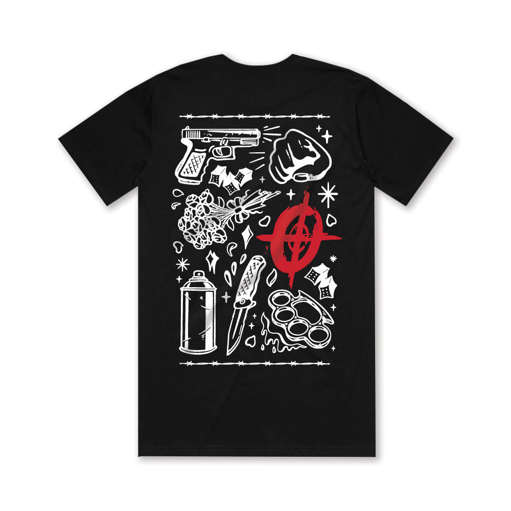 CODD DUBZ - Flash Sheet - Black Tee