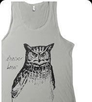 DINOSAUR BONES -Owl- Tank Top