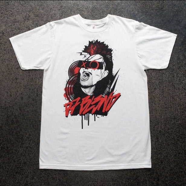DJ BL3ND -Rockin- White T-Shirt