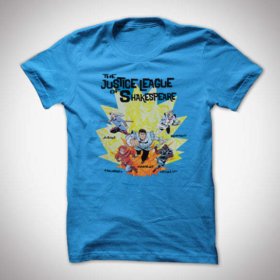 KILL SHAKESPEARE Justice League of Shakespeare T-Shirt - Turquoise
