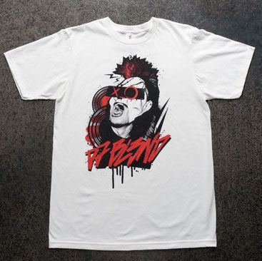 DJ BL3ND -Rockin- White T-Shirt