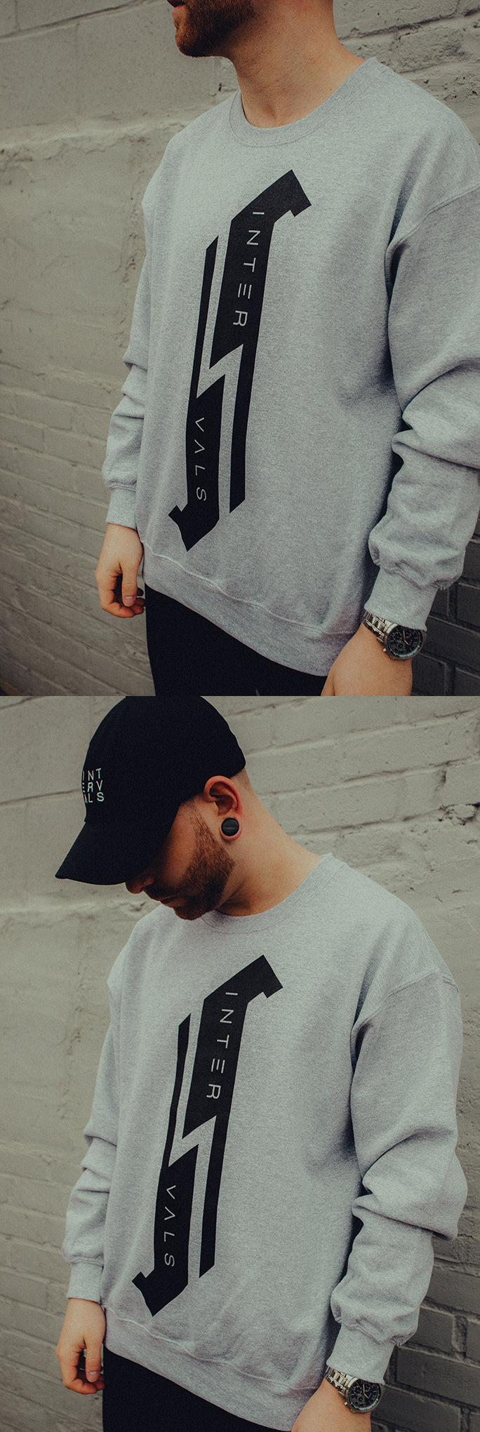 Intervals - Logo Crew Sweater - Athletic Gray