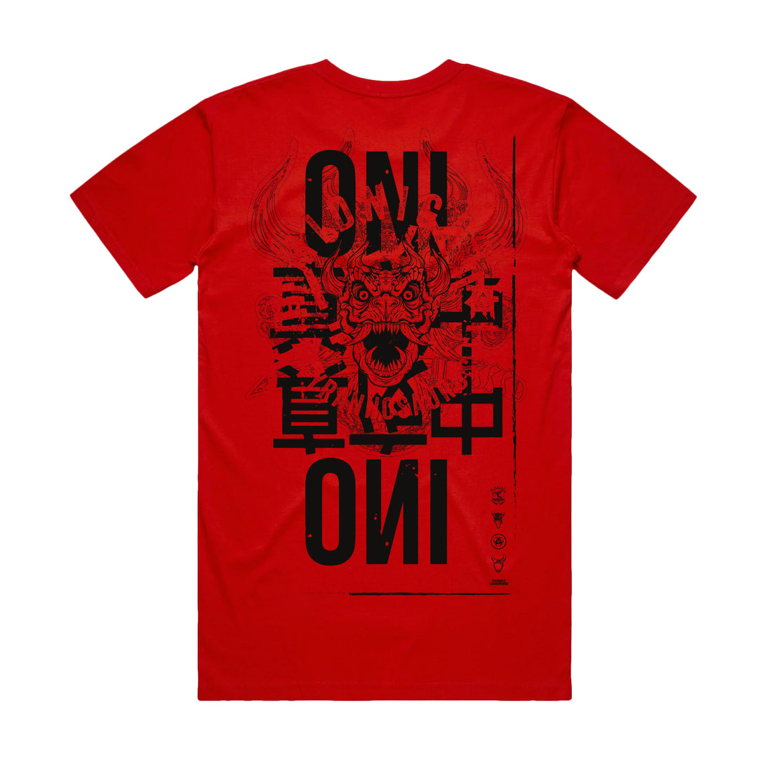 Midnight Tyrannosaurus - Onisaurus - Red Tee
