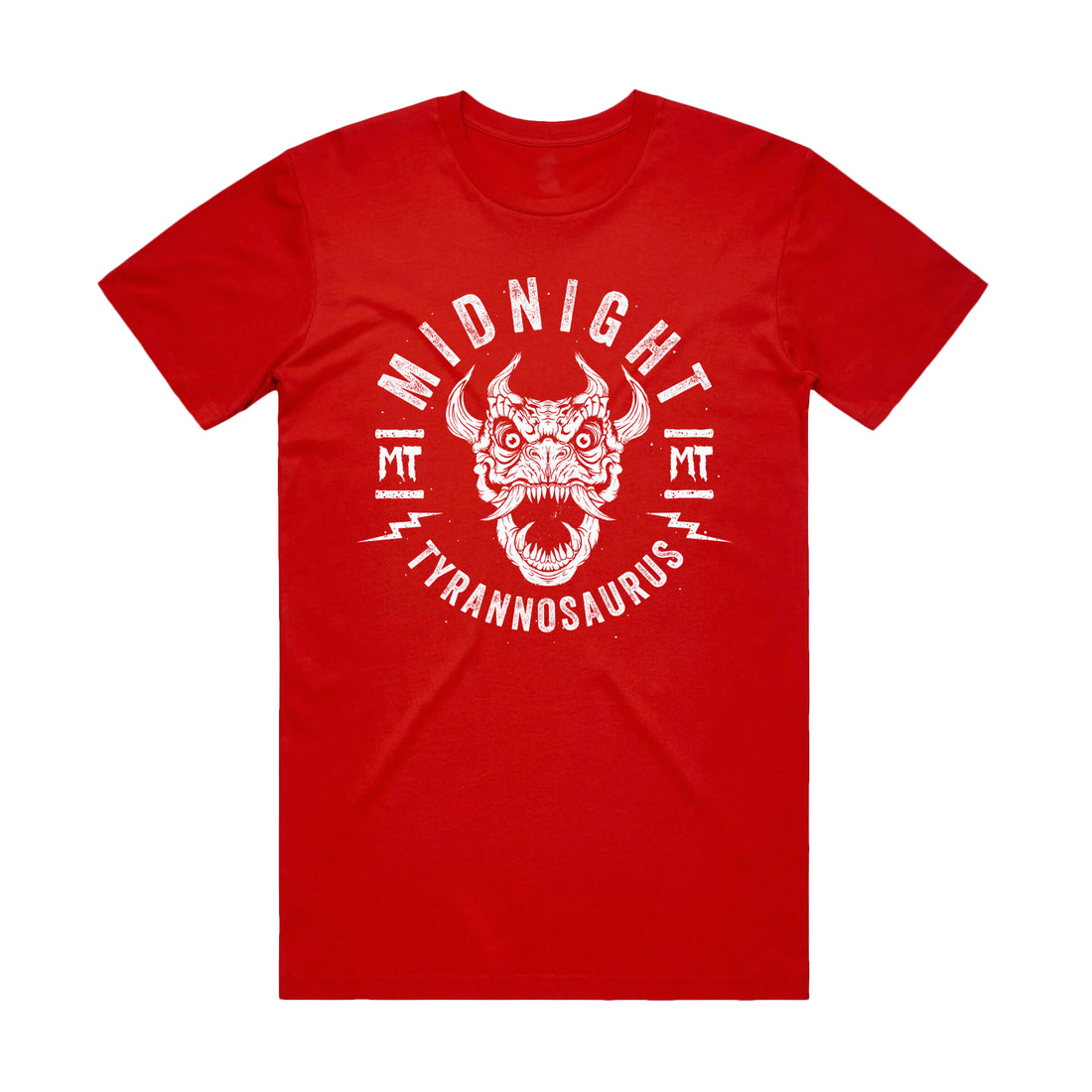 Midnight Tyrannosaurus - Onisaurus - Red Tee