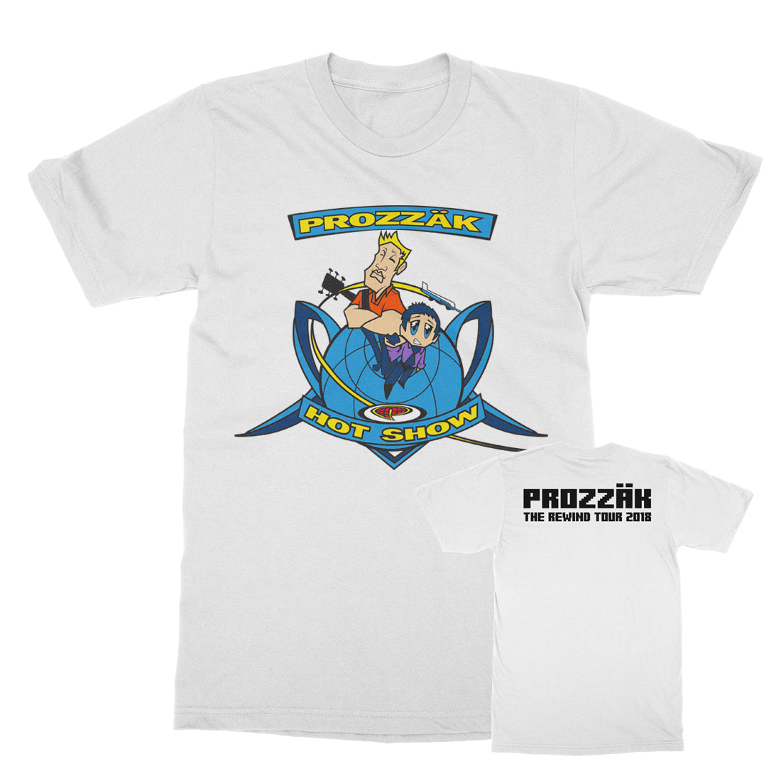 Prozzak - The Hot Show - White Tour Tee