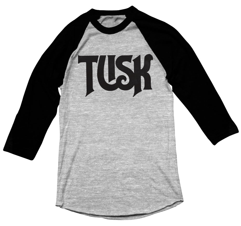 Royal Tusk - TUSK - Unisex Raglan - Black / Heather Gray