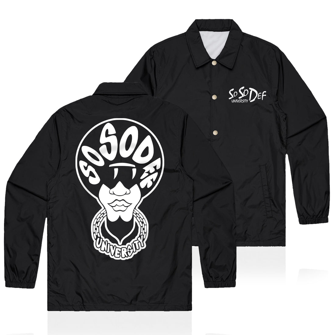 So So Def - 1993 Street Team Jacket - Black