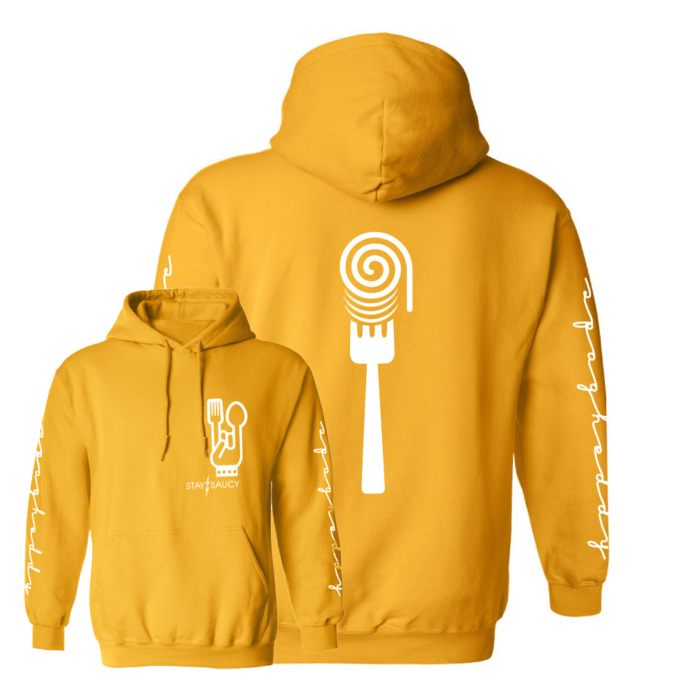 Spag Heddy - Saucy Horns - Gold Pullover Hoodie