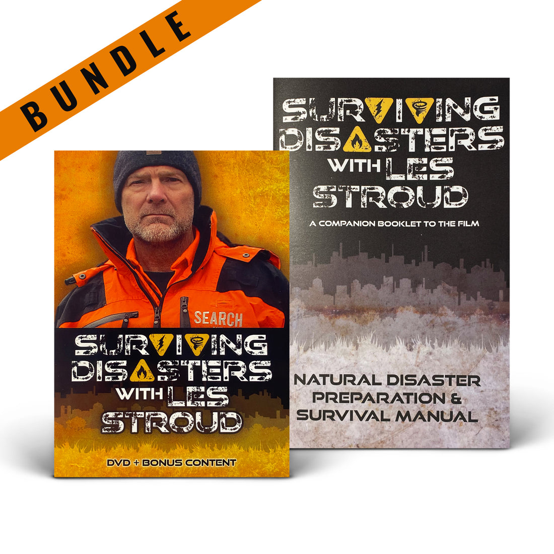 Survivorman - Surviving Disasters w/ Les Stroud - DVD + Booklet Bundle