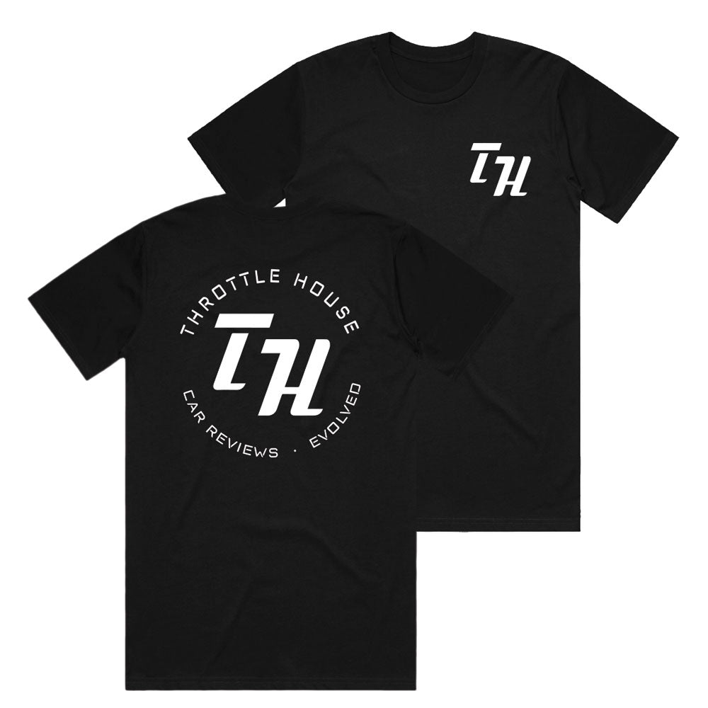Throttle House - Car Reviews. Evolved. - Black Unisex Tee