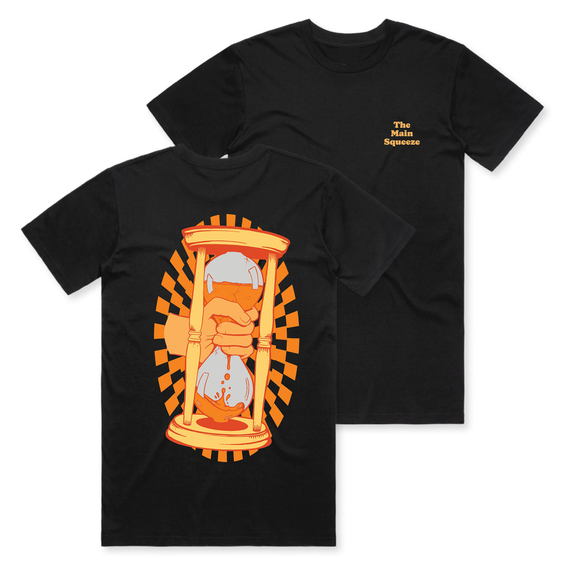 The Main Squeeze - Hourglass - Black Tee