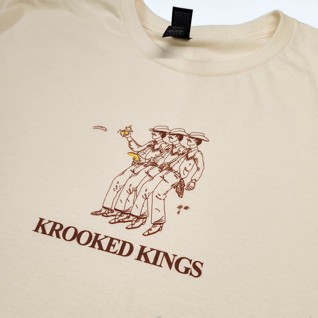 Krooked Kings - Banana Cowboy Tee - Natural