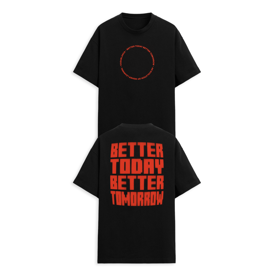 Kasablanca - Better Today, Better Tomorrow Tee - Black