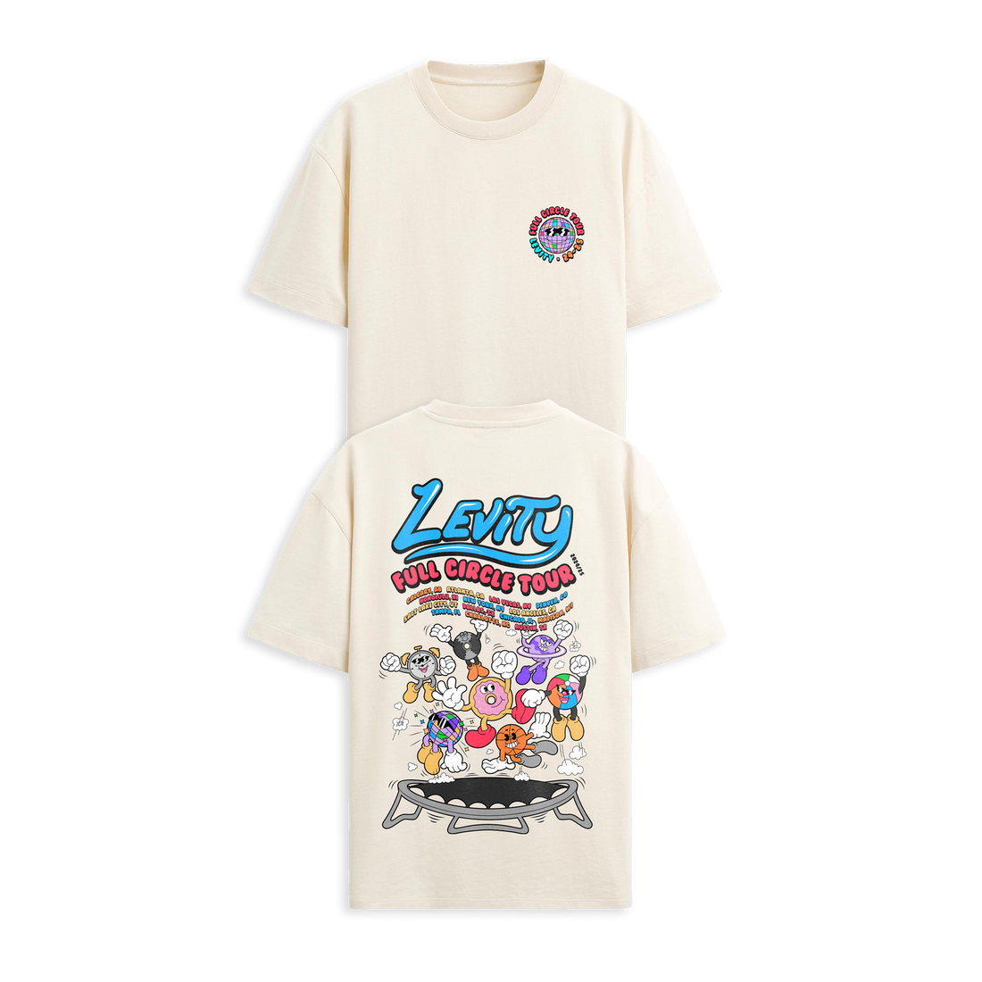 Levity - Full Circle Trampoline Tee - Ivory (pre sale)