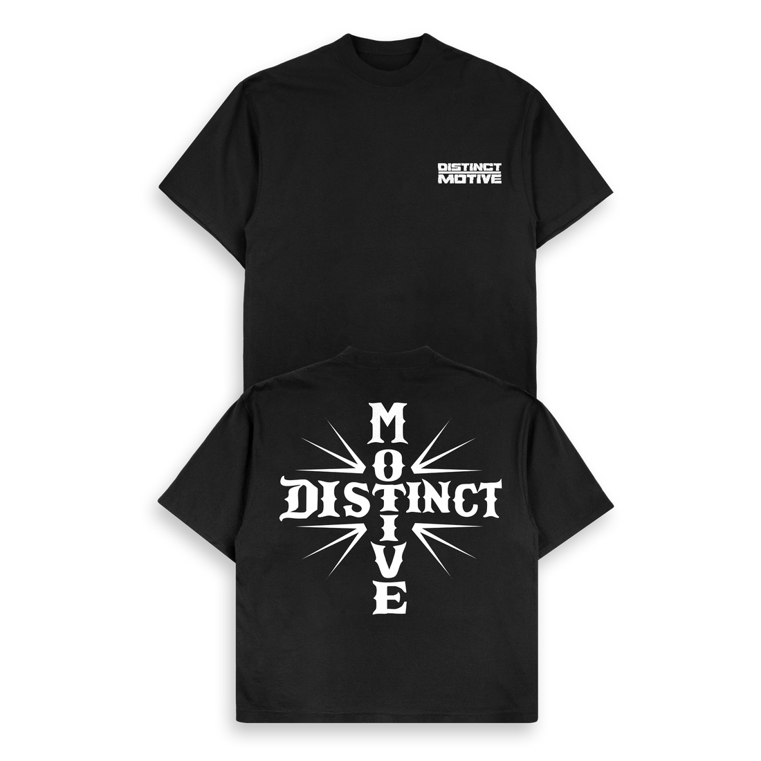 DISTINCT MOTIVE - CROSS TEE - BLACK (limited time pre order)