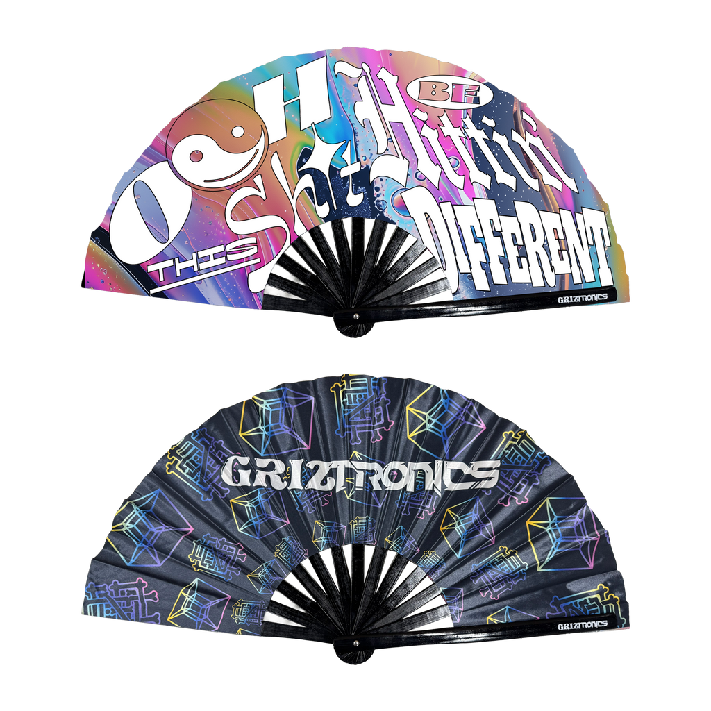 Griztronics - Double Sided Hand Fan – KT8 Merch Co