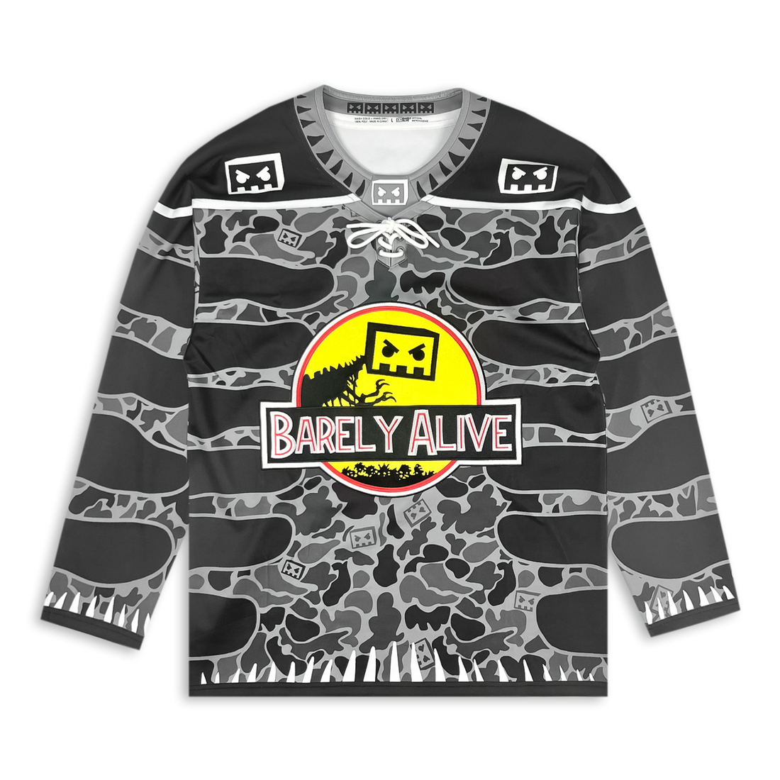 BARELY ALIVE - TRIASSIC HOCKEY JERSEY (limited time pre order)