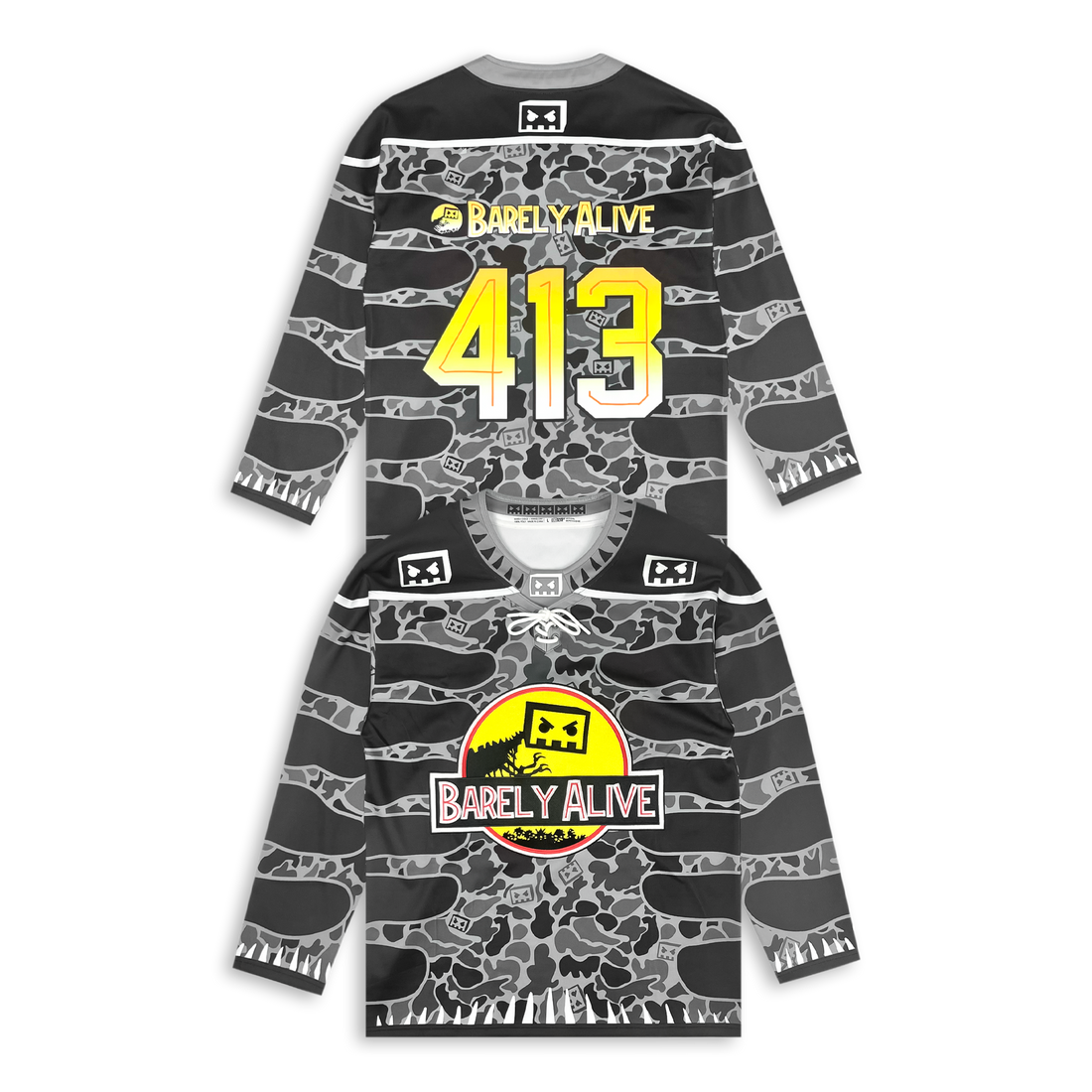 BARELY ALIVE - TRIASSIC HOCKEY JERSEY (limited time pre order)