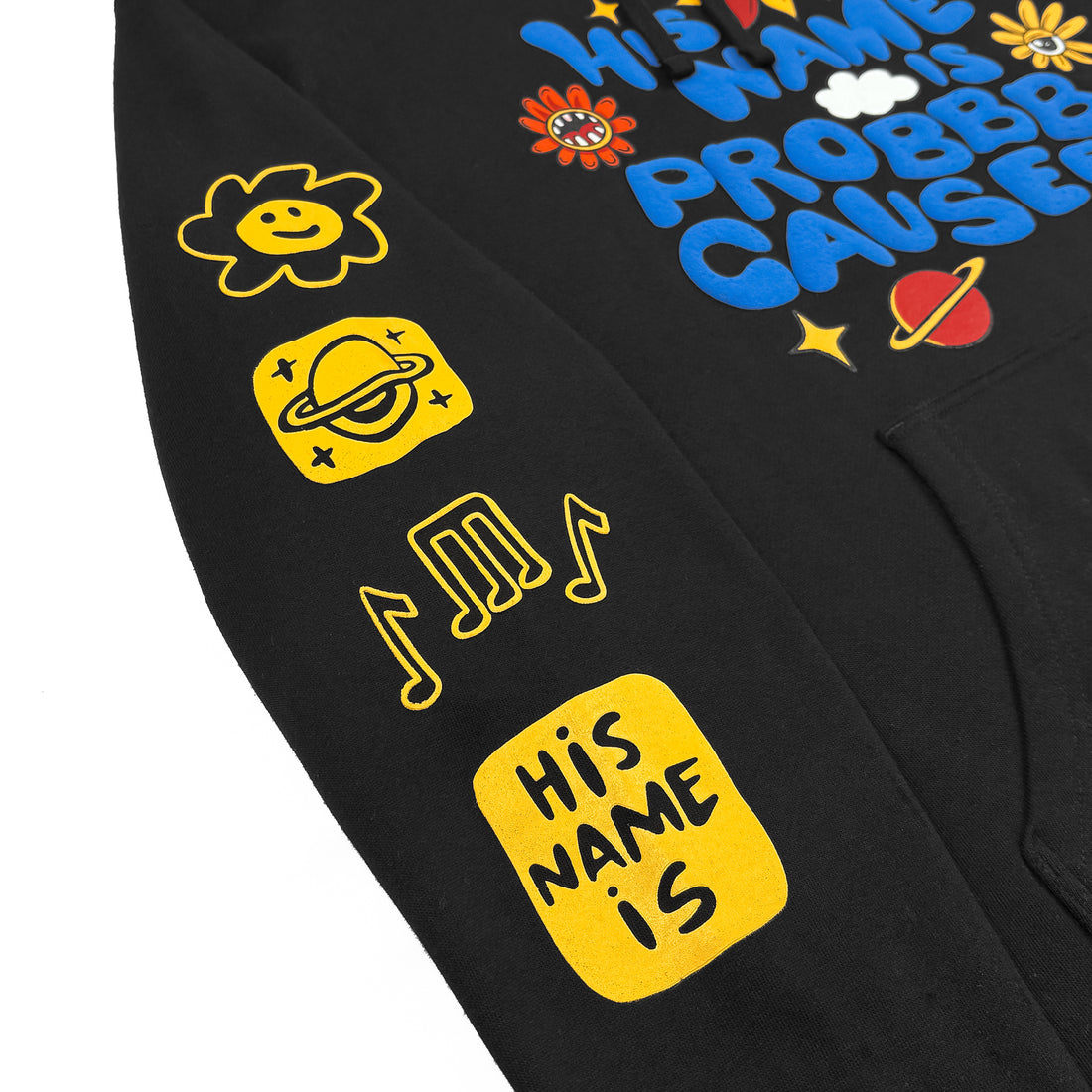 ProbCause - His Name Is Pullover Hoodie - Black