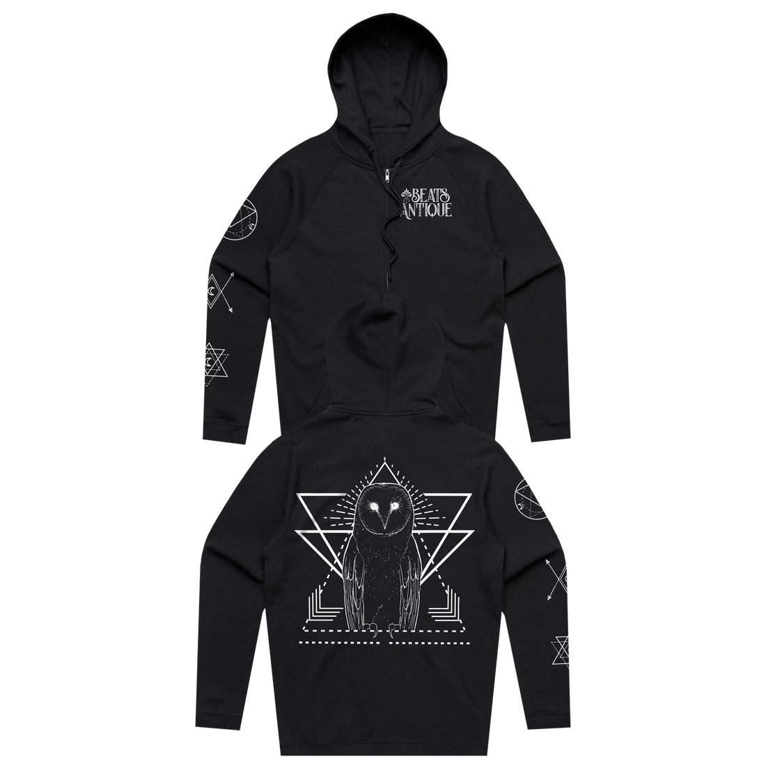Owl zip up hoodie sales