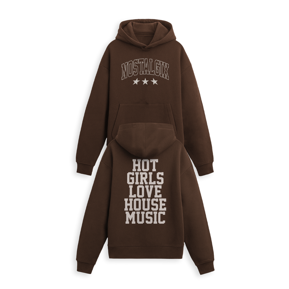 Nostalgix - HGLHM Brown Heavyweight Hoodie